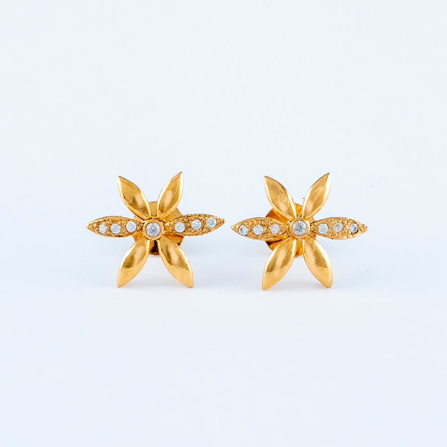 22KT YELLOW GOLD EAR STUD (ES0000843)