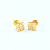 22KT YELLOW GOLD EAR STUD (ES0000850)