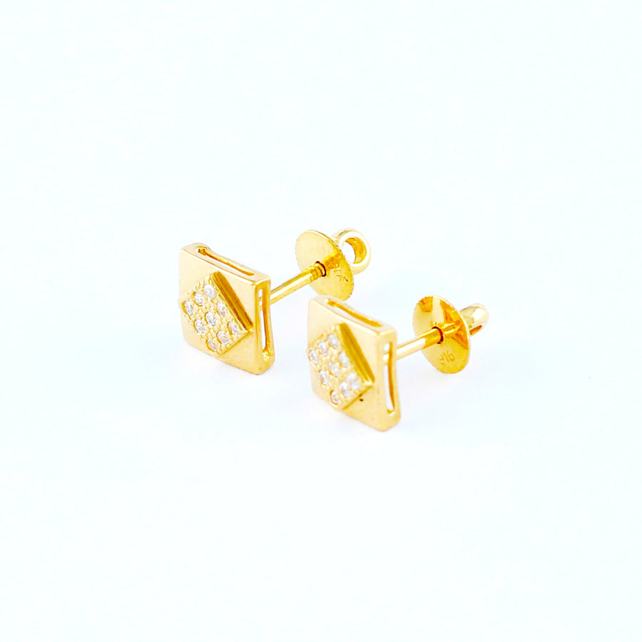 22KT YELLOW GOLD EAR STUD (ES0000850)