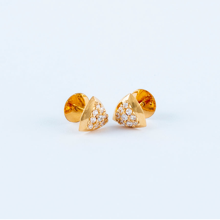 22KT YELLOW GOLD EAR STUD (ES0000869)