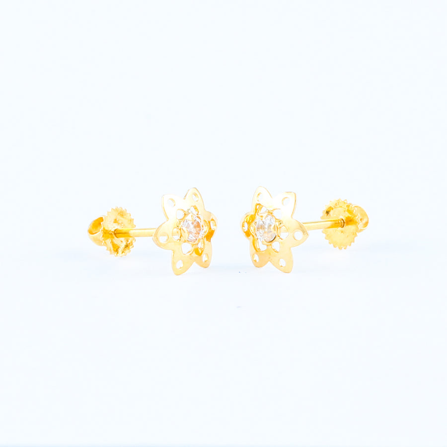 22KT YELLOW GOLD EAR STUD (ES0000898)