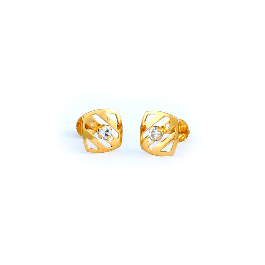 22KT YELLOW GOLD EAR STUD (ES0000939)