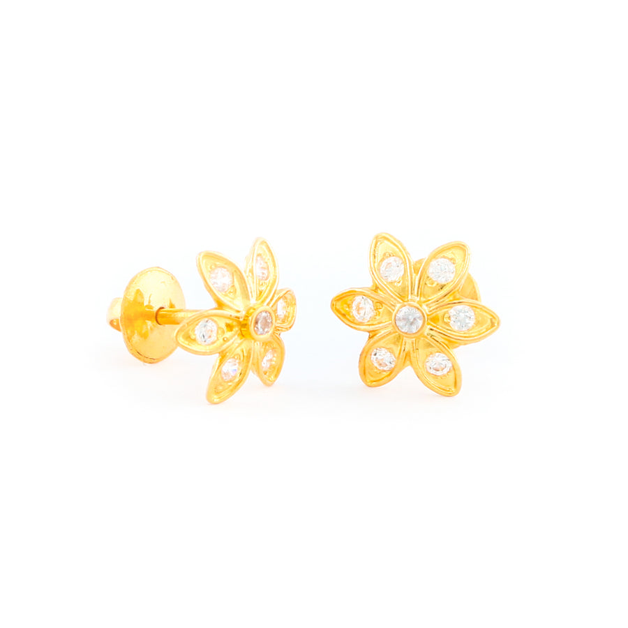22KT YELLOW GOLD EAR STUD (ES0000960)