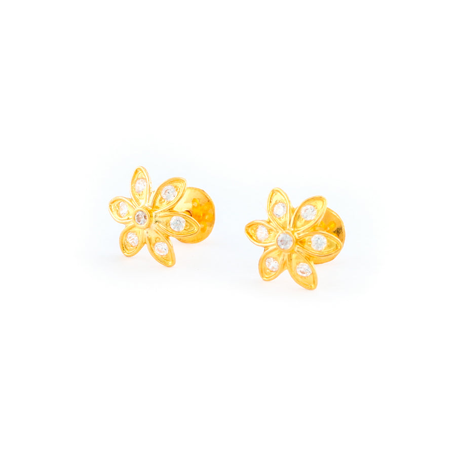 22KT YELLOW GOLD EAR STUD (ES0000960)