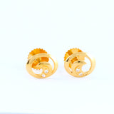 22KT YELLOW GOLD EAR STUD (ES0000964)