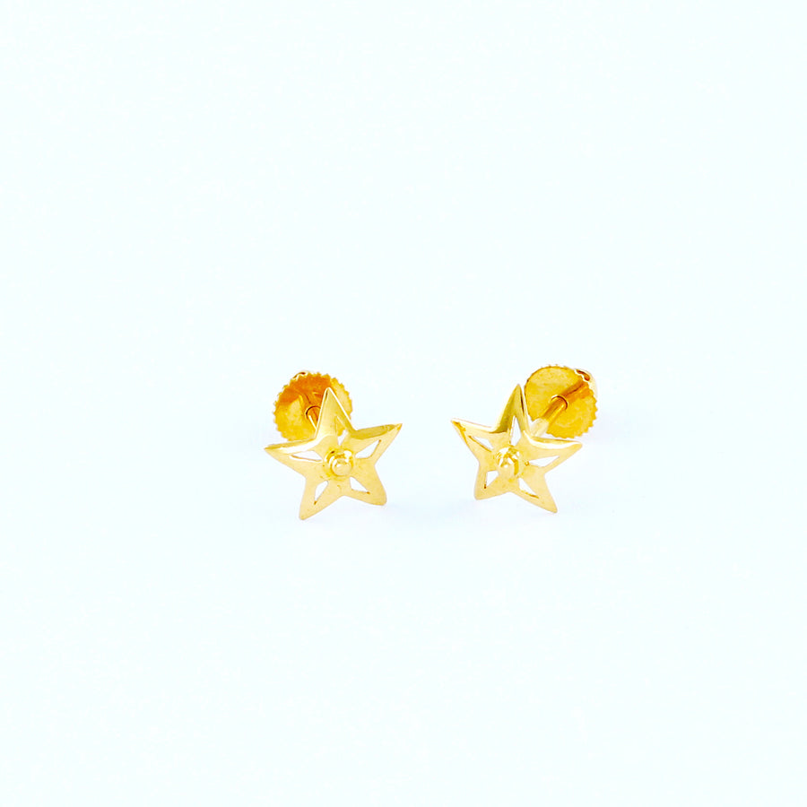 22KT YELLOW GOLD EAR STUD (ES0000982)