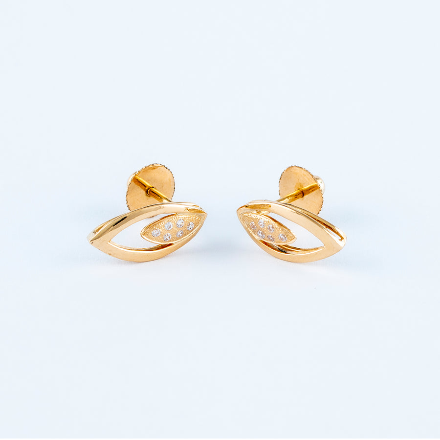 22KT YELLOW GOLD EAR STUD (ES0000997)
