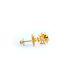 22KT YELLOW GOLD EAR STUD (ES0001014)