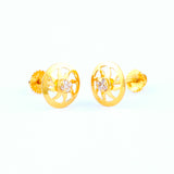 22KT YELLOW GOLD EAR STUD (ES0001061)