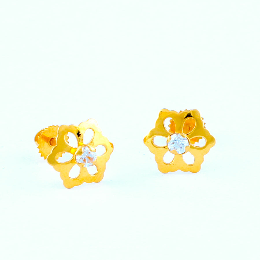 22KT YELLOW GOLD EAR STUD (ES0001062)