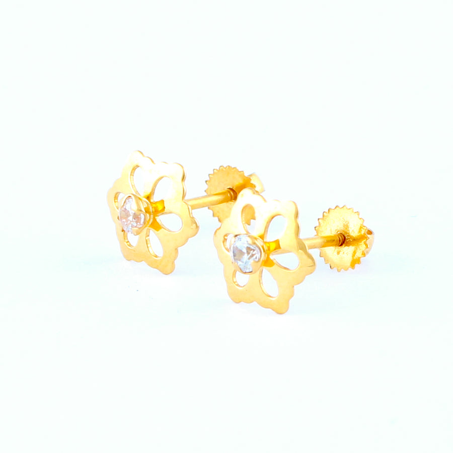 22KT YELLOW GOLD EAR STUD (ES0001062)