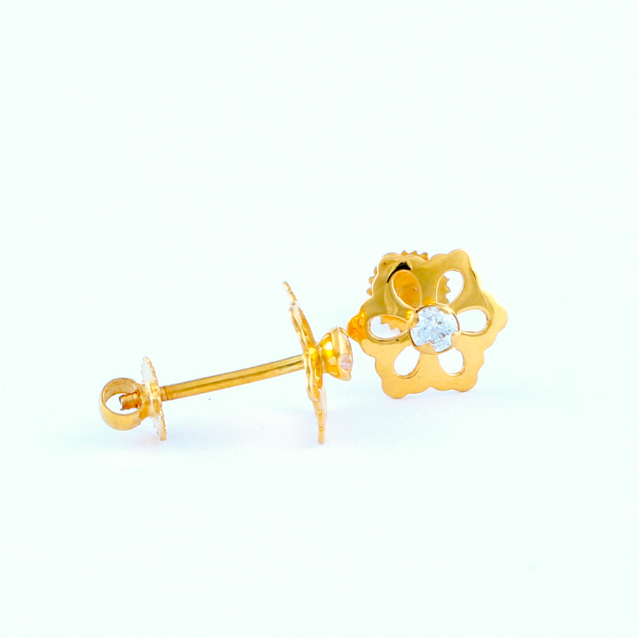 22KT YELLOW GOLD EAR STUD (ES0001062)
