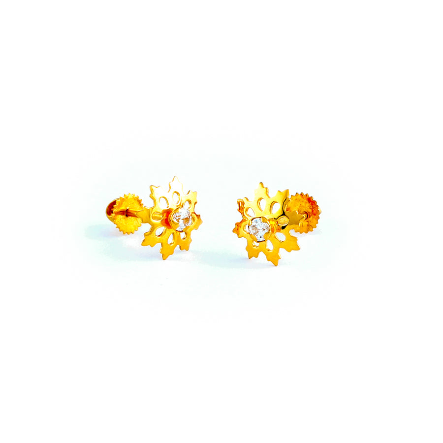 22KT YELLOW GOLD EAR STUD (ES0001063)