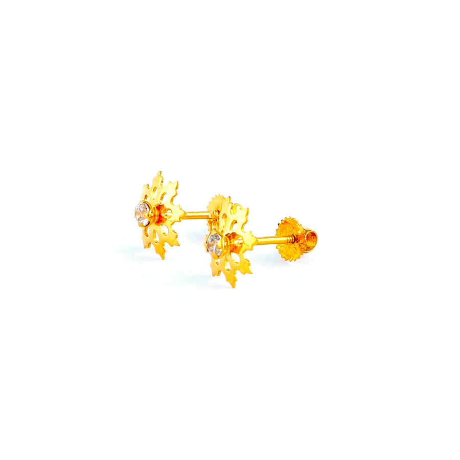 22KT YELLOW GOLD EAR STUD (ES0001063)