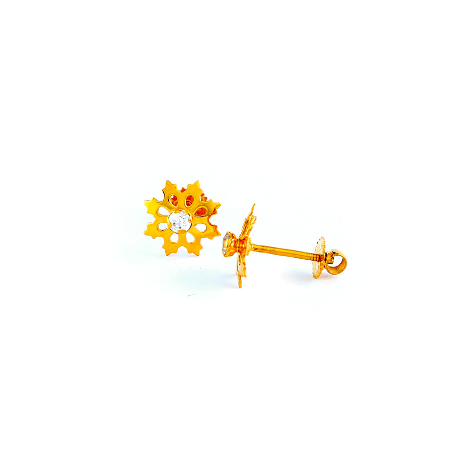 22KT YELLOW GOLD EAR STUD (ES0001063)