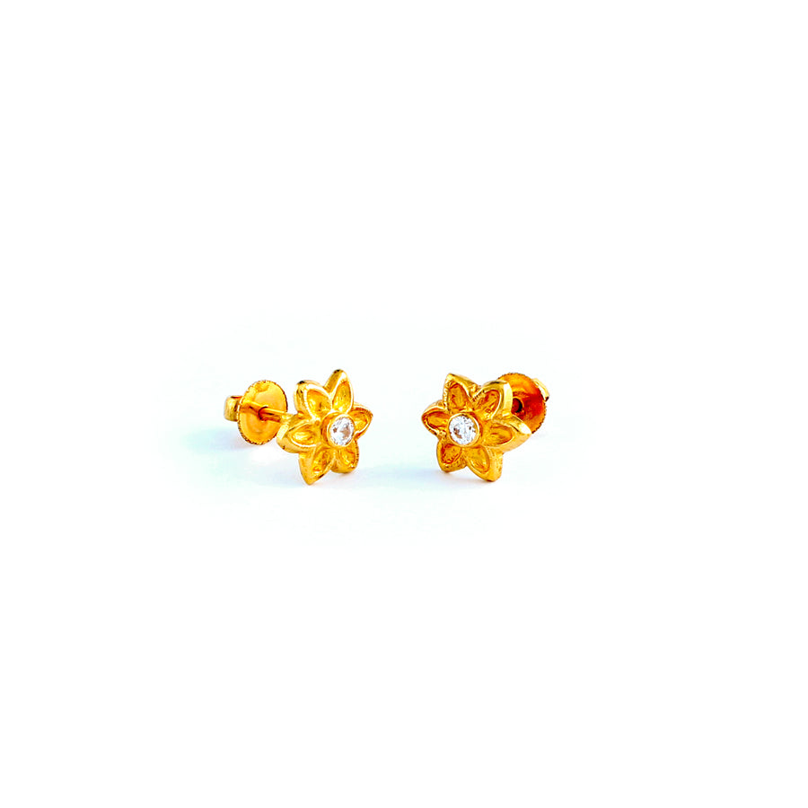 22KT YELLOW GOLD EAR STUD (ES0001165)