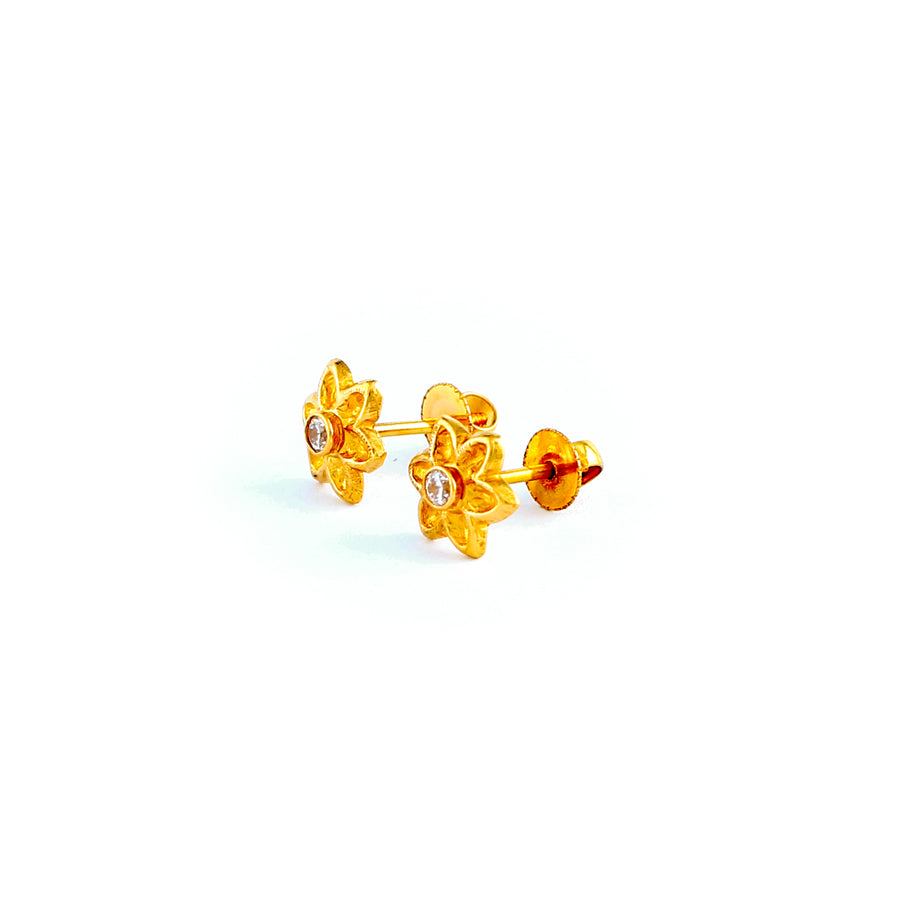22KT YELLOW GOLD EAR STUD (ES0001165)