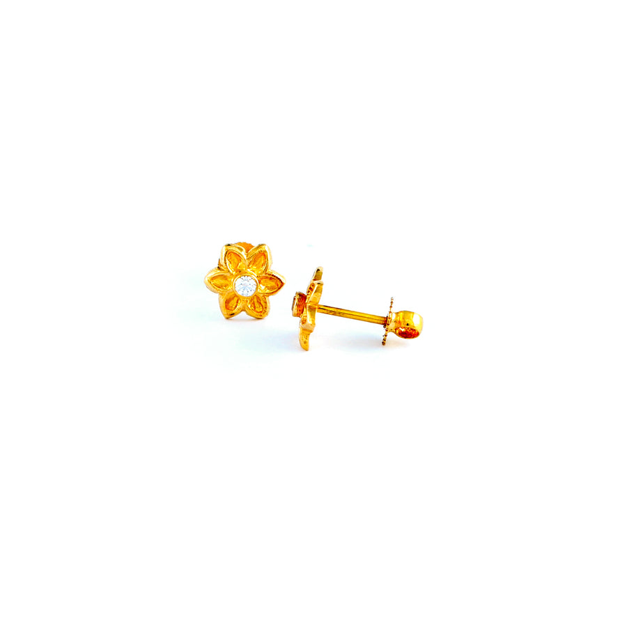 22KT YELLOW GOLD EAR STUD (ES0001165)
