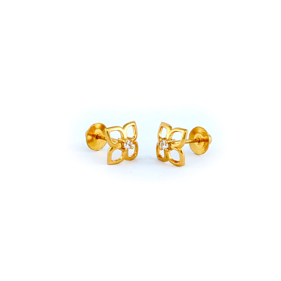 22KT YELLOW GOLD EAR STUD (ES0001070)