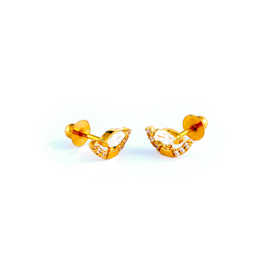 22KT YELLOW GOLD EAR STUD (ES0001182)