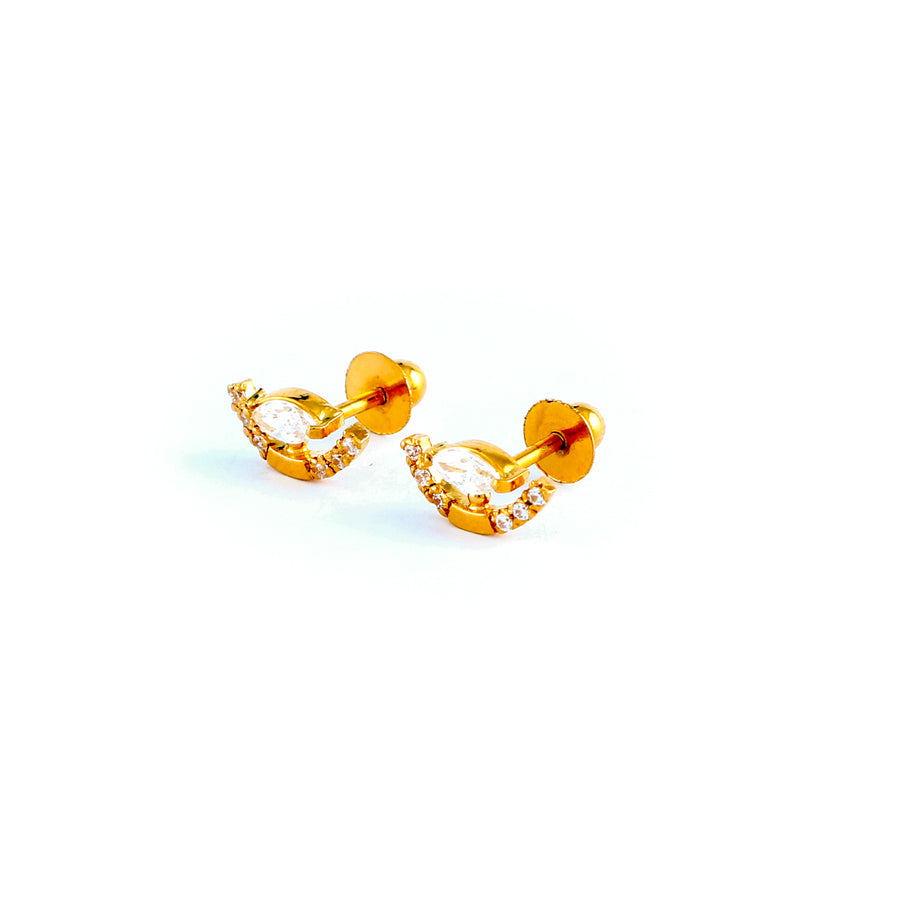 22KT YELLOW GOLD EAR STUD (ES0001182)