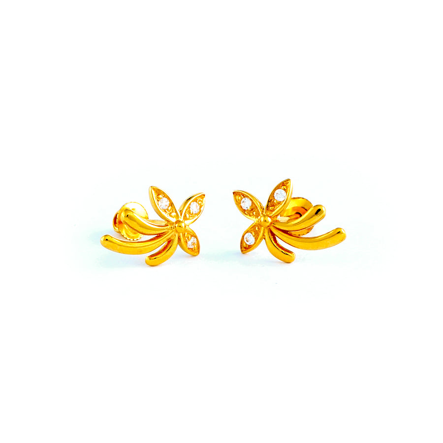 22KT YELLOW GOLD EAR STUD (ES0001185)