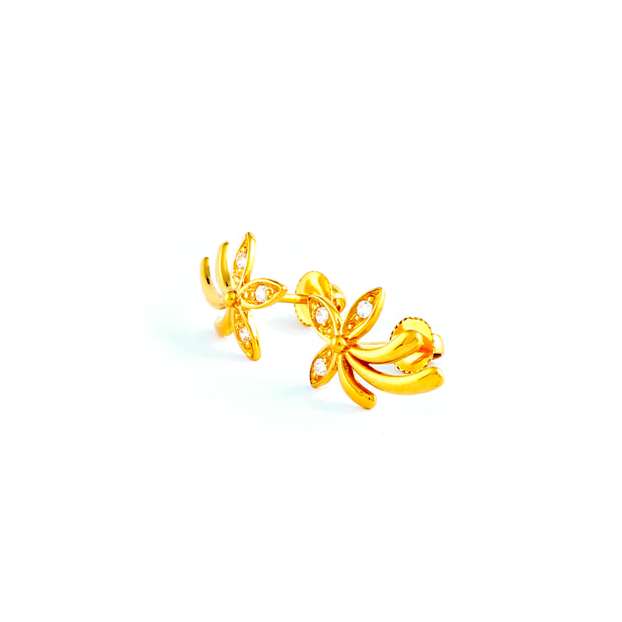 22KT YELLOW GOLD EAR STUD (ES0001185)