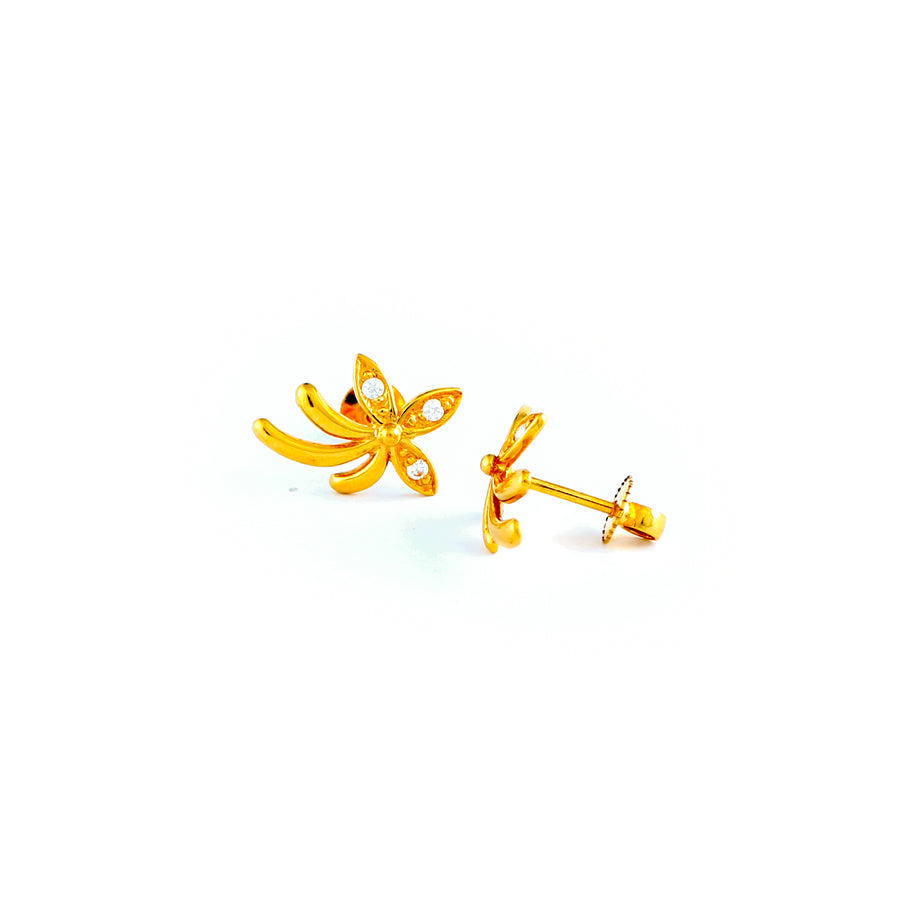 22KT YELLOW GOLD EAR STUD (ES0001185)