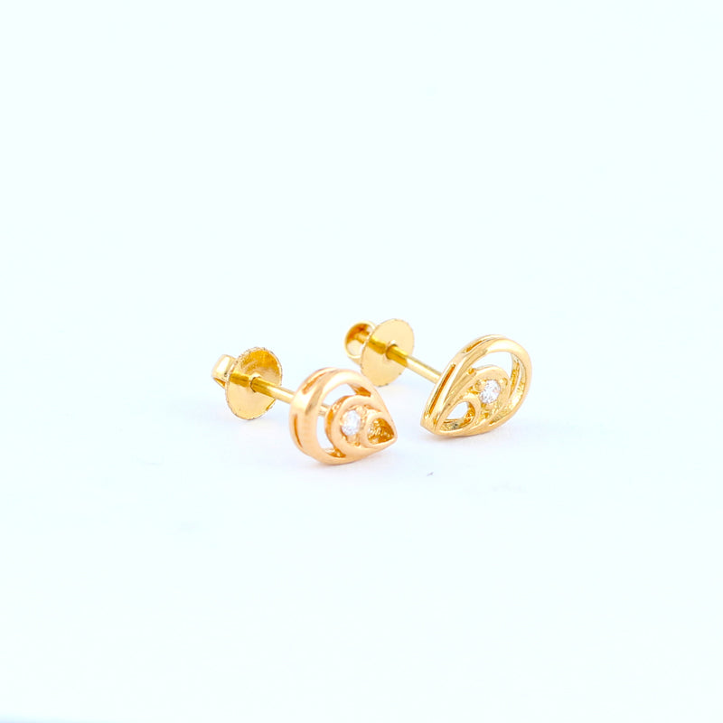 22KT YELLOW GOLD EAR STUD (ES0001088)
