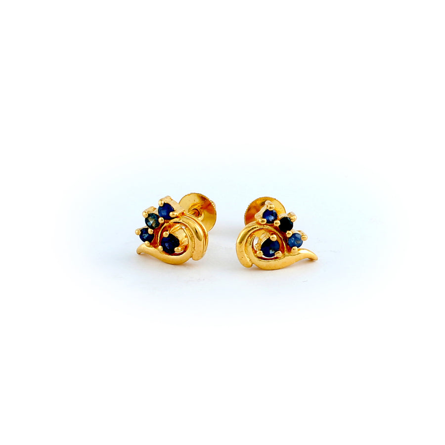 22KT YELLOW GOLD EAR STUD (ES0001103)