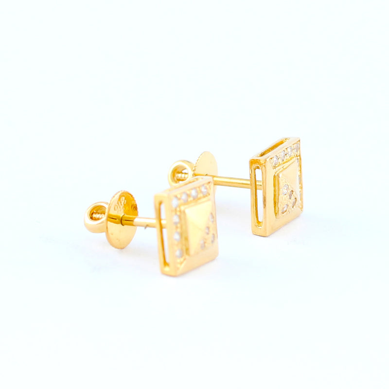 22KT YELLOW GOLD EAR STUD (ES0001112)