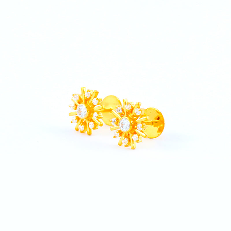 22KT YELLOW GOLD EAR STUD (ES0001119)