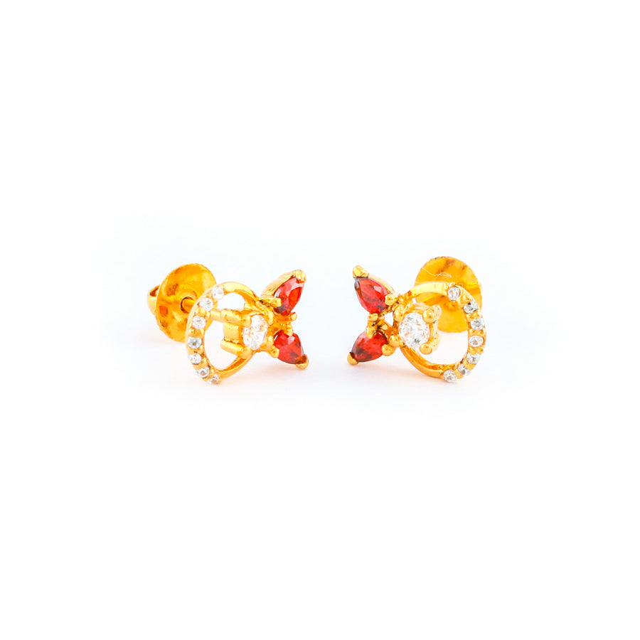 22KT YELLOW GOLD EAR STUD (ES0001121)