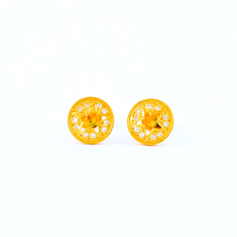 22KT YELLOW GOLD EAR STUD (ES0001122)
