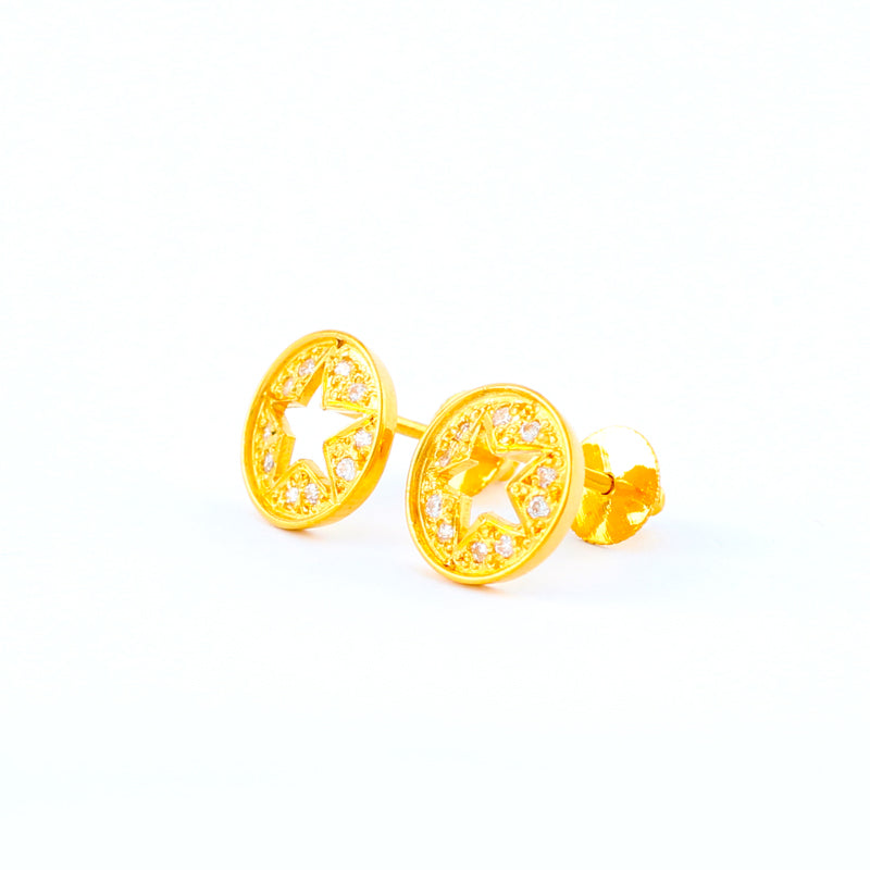22KT YELLOW GOLD EAR STUD (ES0001122)
