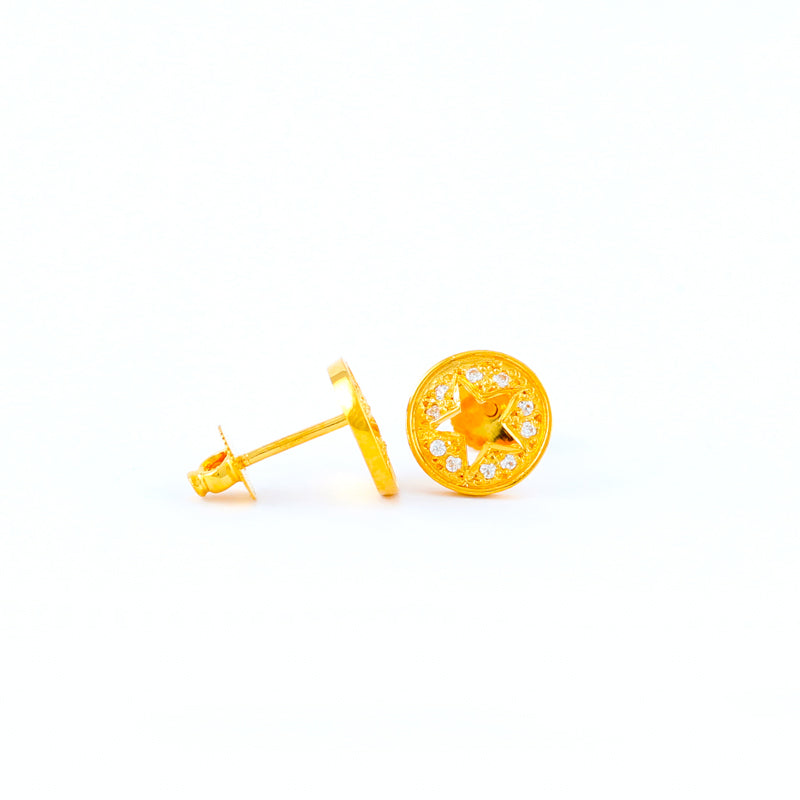 22KT YELLOW GOLD EAR STUD (ES0001122)