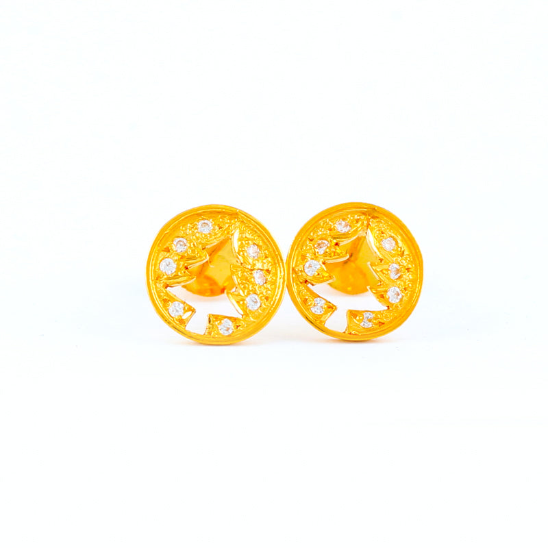 22KT YELLOW GOLD EAR STUD (ES0001123)