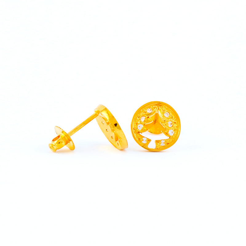 22KT YELLOW GOLD EAR STUD (ES0001123)