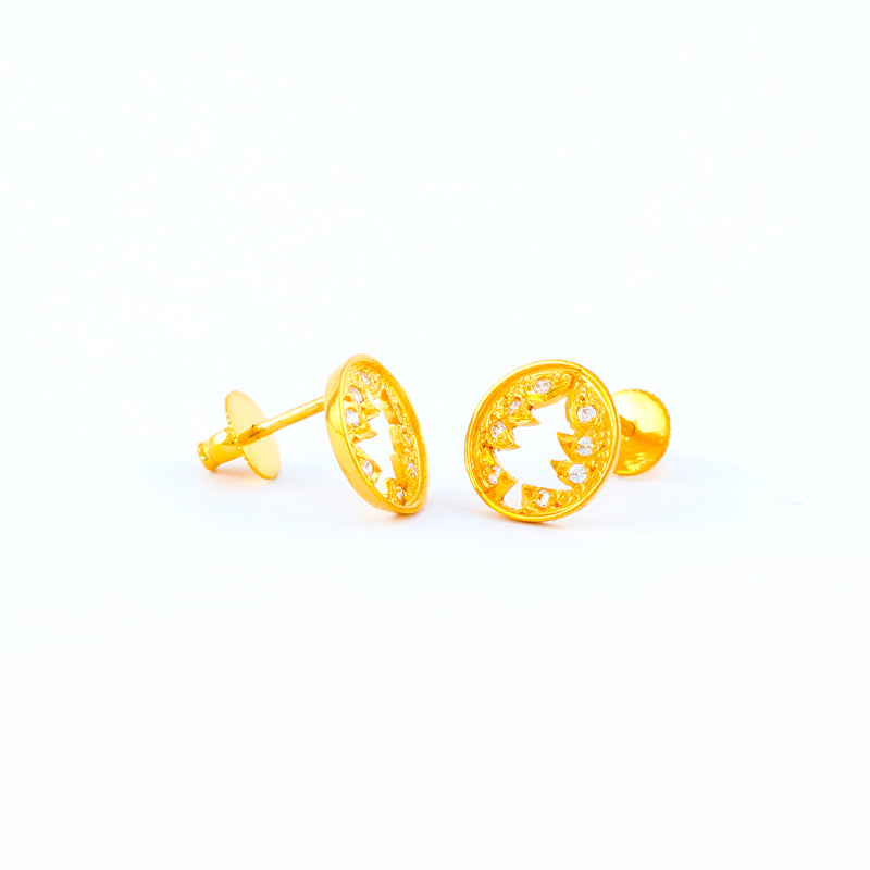 22KT YELLOW GOLD EAR STUD (ES0001123)