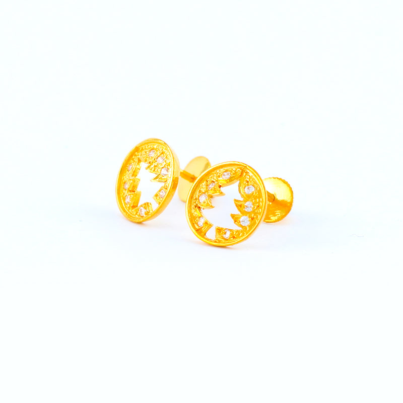 22KT YELLOW GOLD EAR STUD (ES0001123)