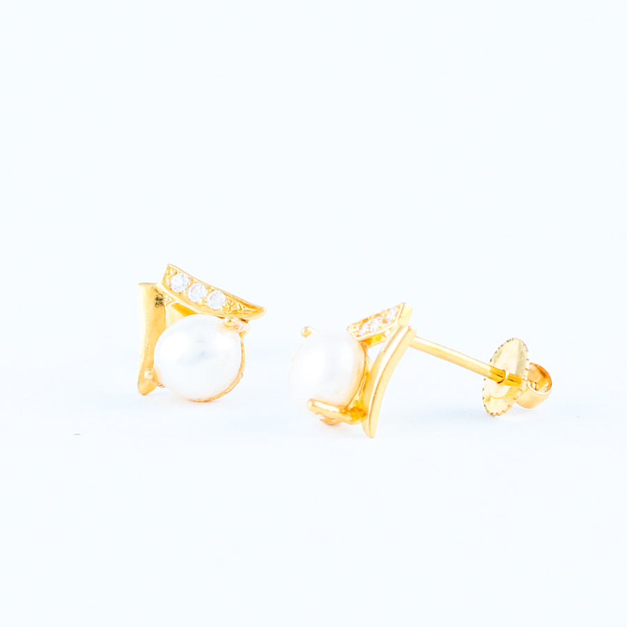 22KT YELLOW GOLD EAR STUD (ES0001139)