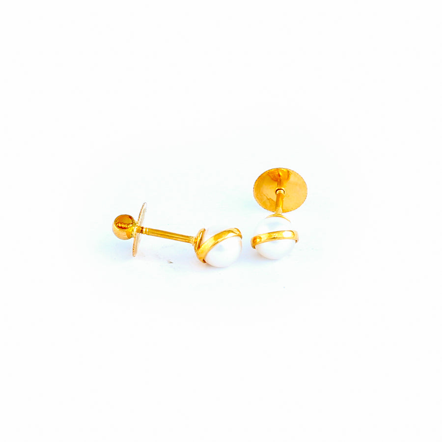22KT YELLOW GOLD EAR STUD (ES0001172)