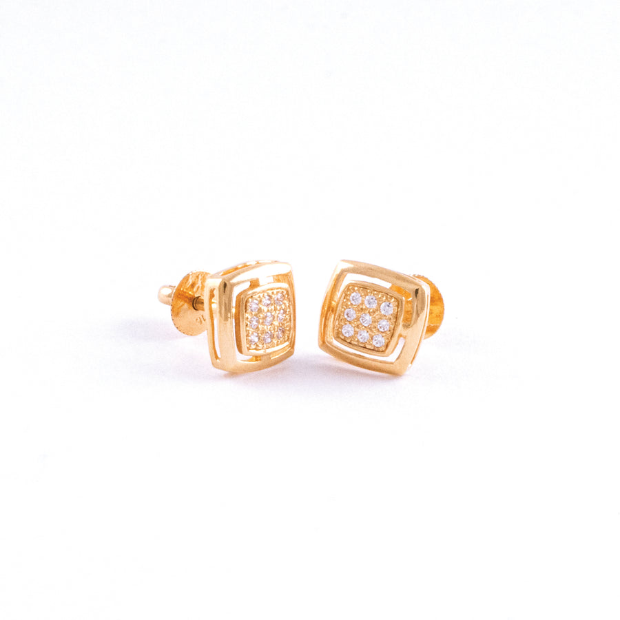 22KT YELLOW GOLD EAR STUD (ES0001176)