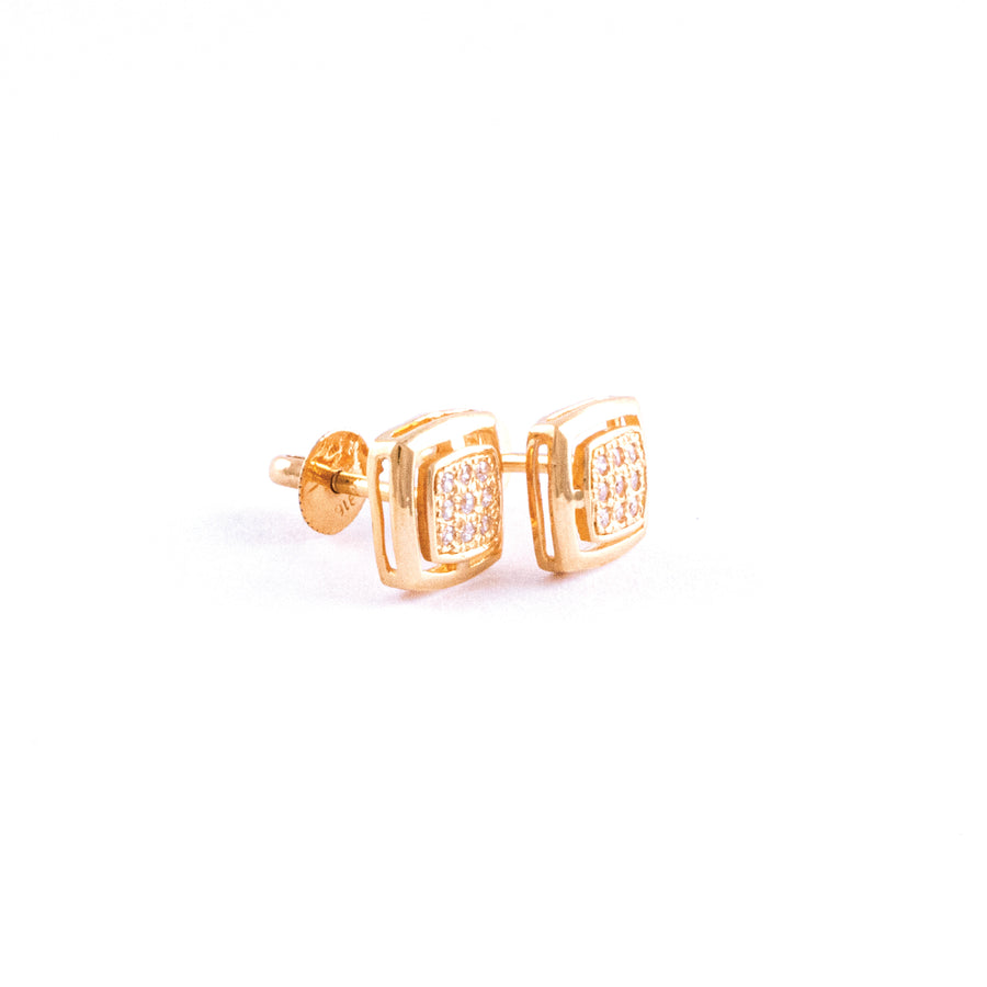 22KT YELLOW GOLD EAR STUD (ES0001176)