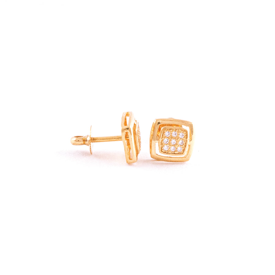 22KT YELLOW GOLD EAR STUD (ES0001176)