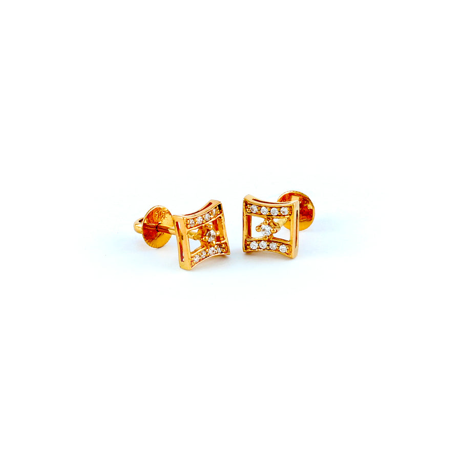22KT YELLOW GOLD EAR STUD (ES0001177)