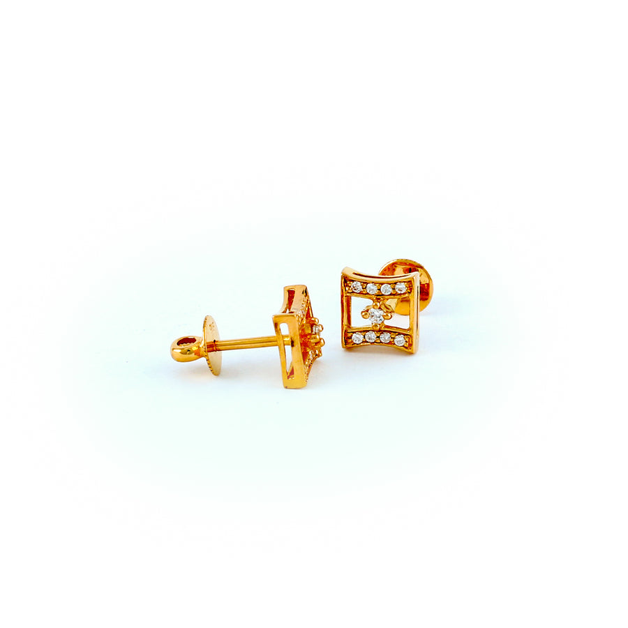 22KT YELLOW GOLD EAR STUD (ES0001177)