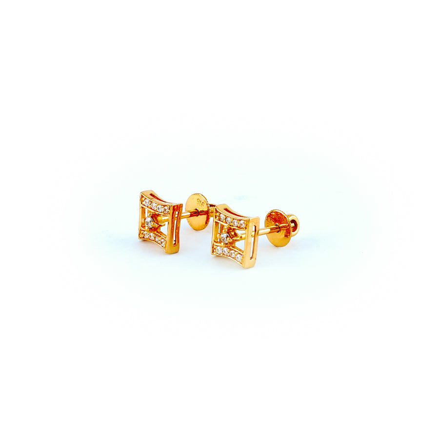 22KT YELLOW GOLD EAR STUD (ES0001177)
