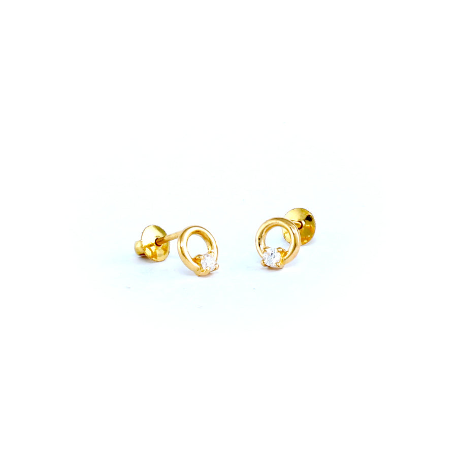 22KT YELLOW GOLD EAR STUD (ES0001190)