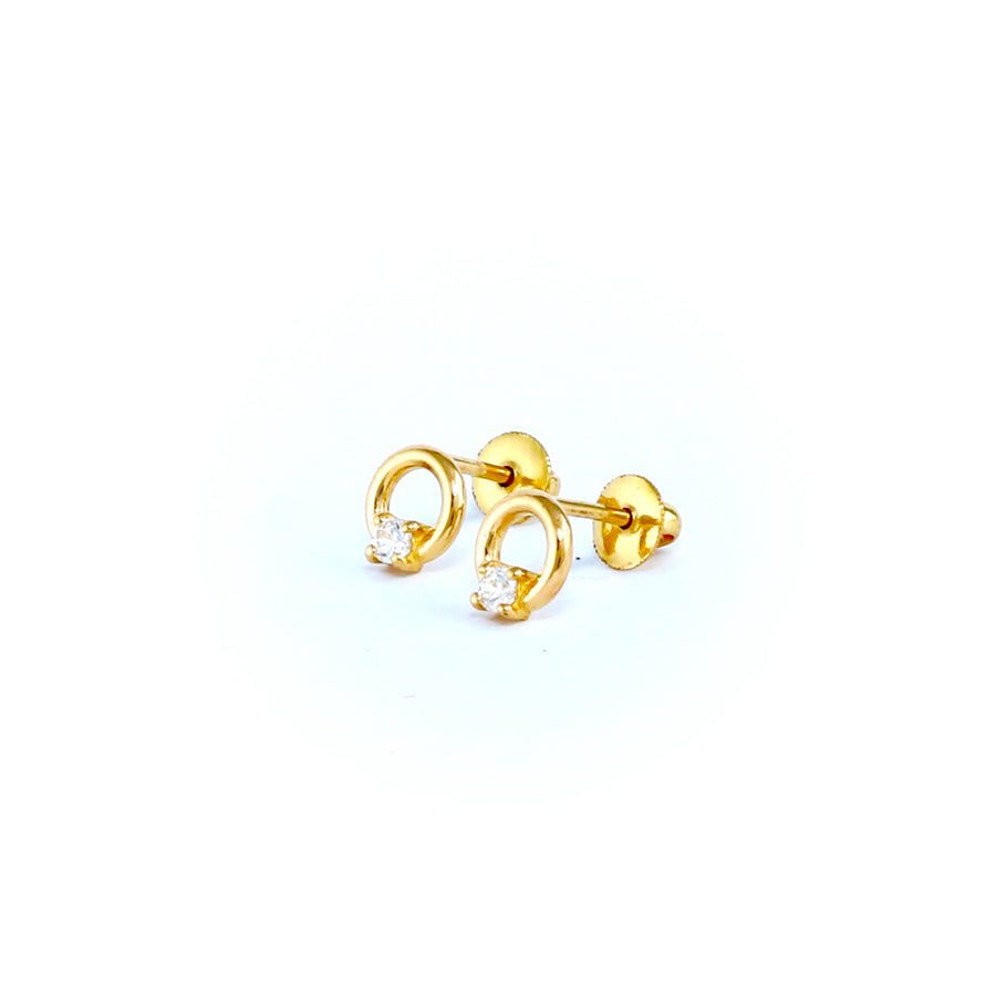 22KT YELLOW GOLD EAR STUD (ES0001190)